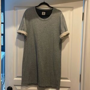 Southern Proper Jersey weathered dress in blue.